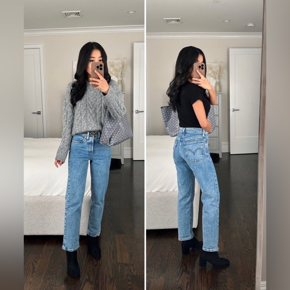 Levi’s High Rise Wedgie Straight Jeans Medium Wash